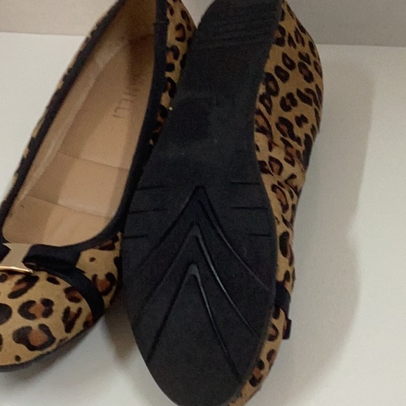 Vaneli Leopard Print Flats Brown and Black - Picture 4 of 6